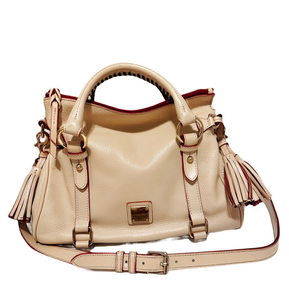 Dooney & Bourke Sorrento Satchel luxury Italian pebble leather small bag
